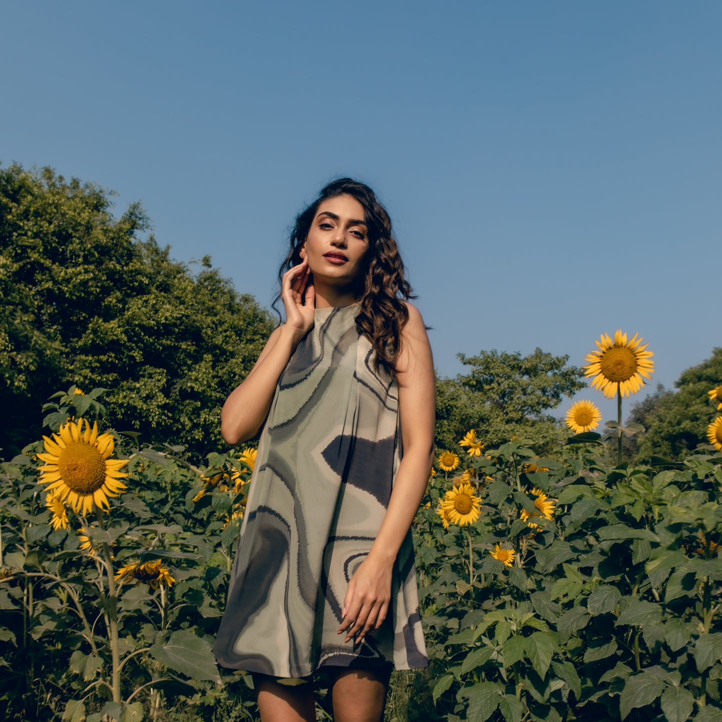 Serene Green Dress