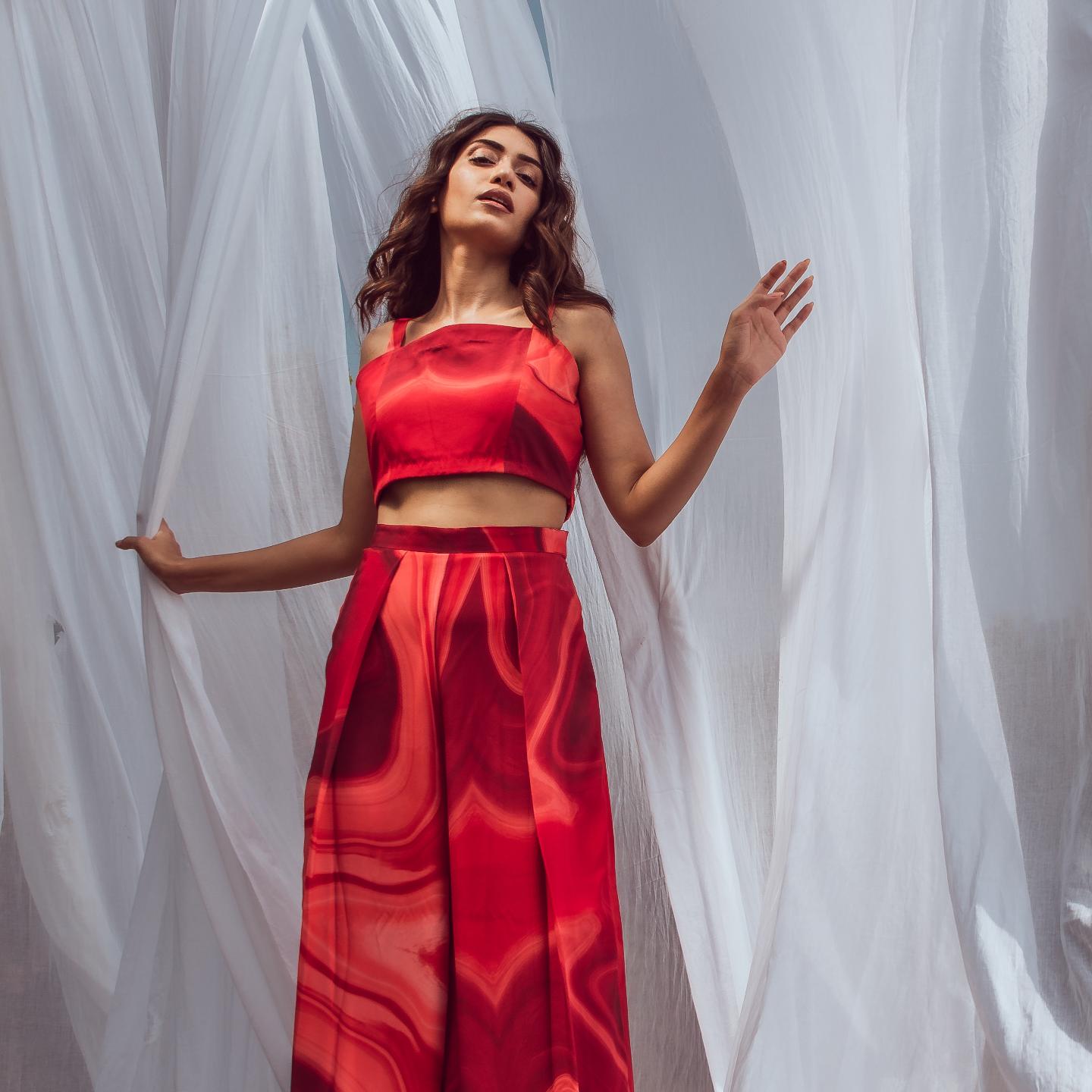 Sage Red Co-ord Set