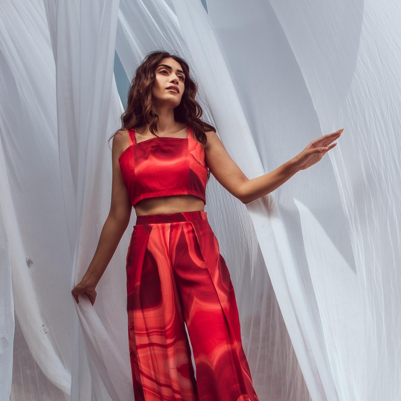 Sage Red Co-ord Set