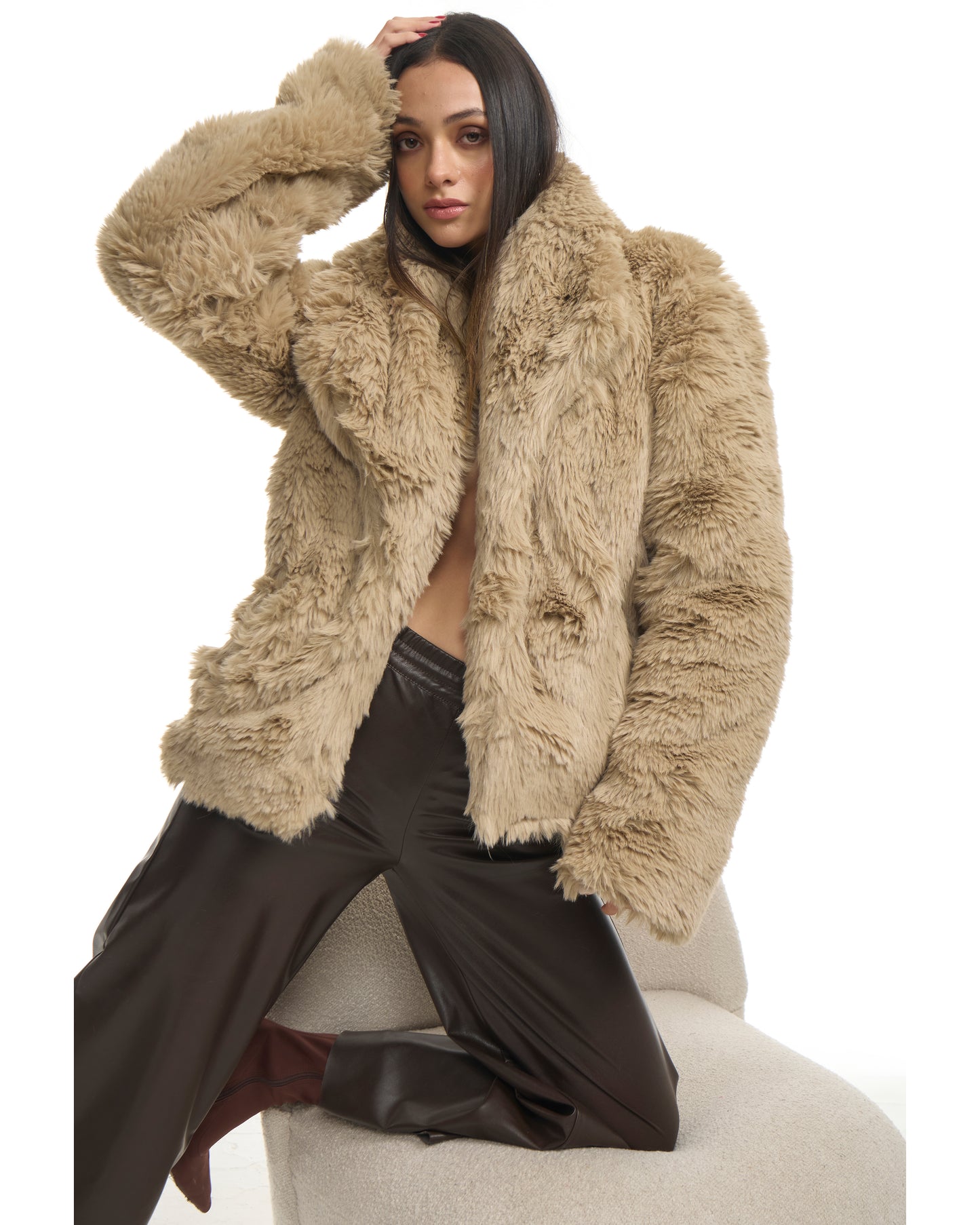 Teddy Bae Fur Coat