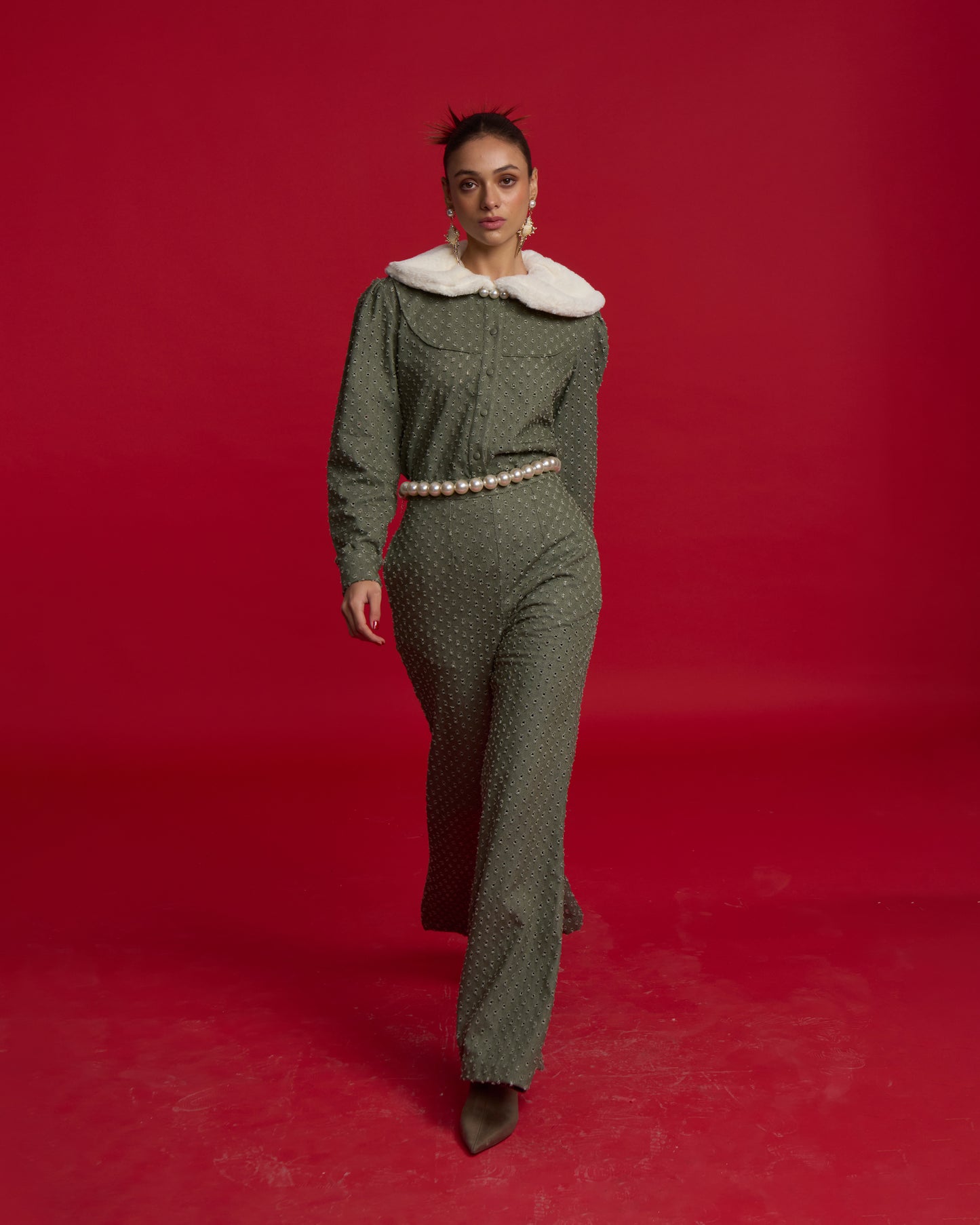 Moss Boss Flared Pants