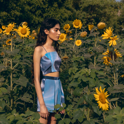 Cloud Blue Short Set